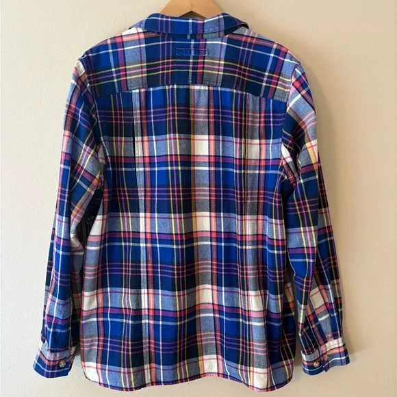 Duluth Trading Co Button Up Plaid Flannel Shirt Size Large Excellent Condition - Picture 3 of 9